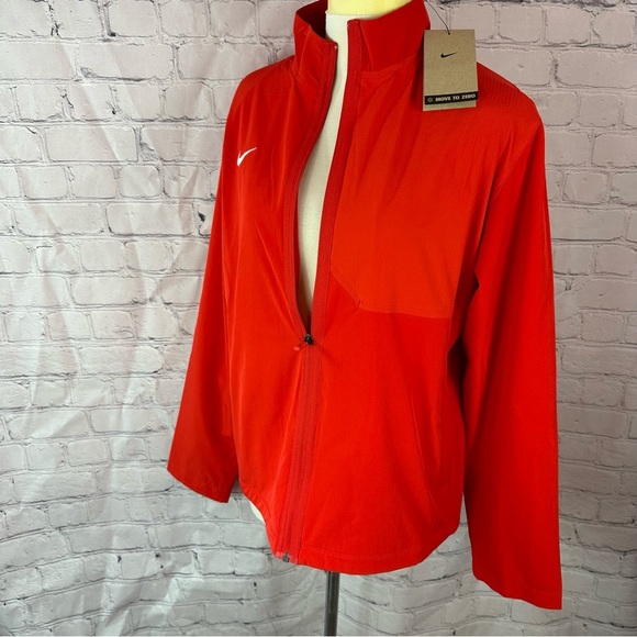 Nike Jackets & Blazers - NWT Nike Red training full zip Jacket with Stand-Up Collar women sz medium